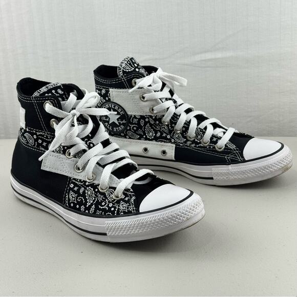 Converse Chuck Taylor Paisley Patchwork High-Top Sneakers Women’s 9.5 EUR 41 - Picture 9 of 11